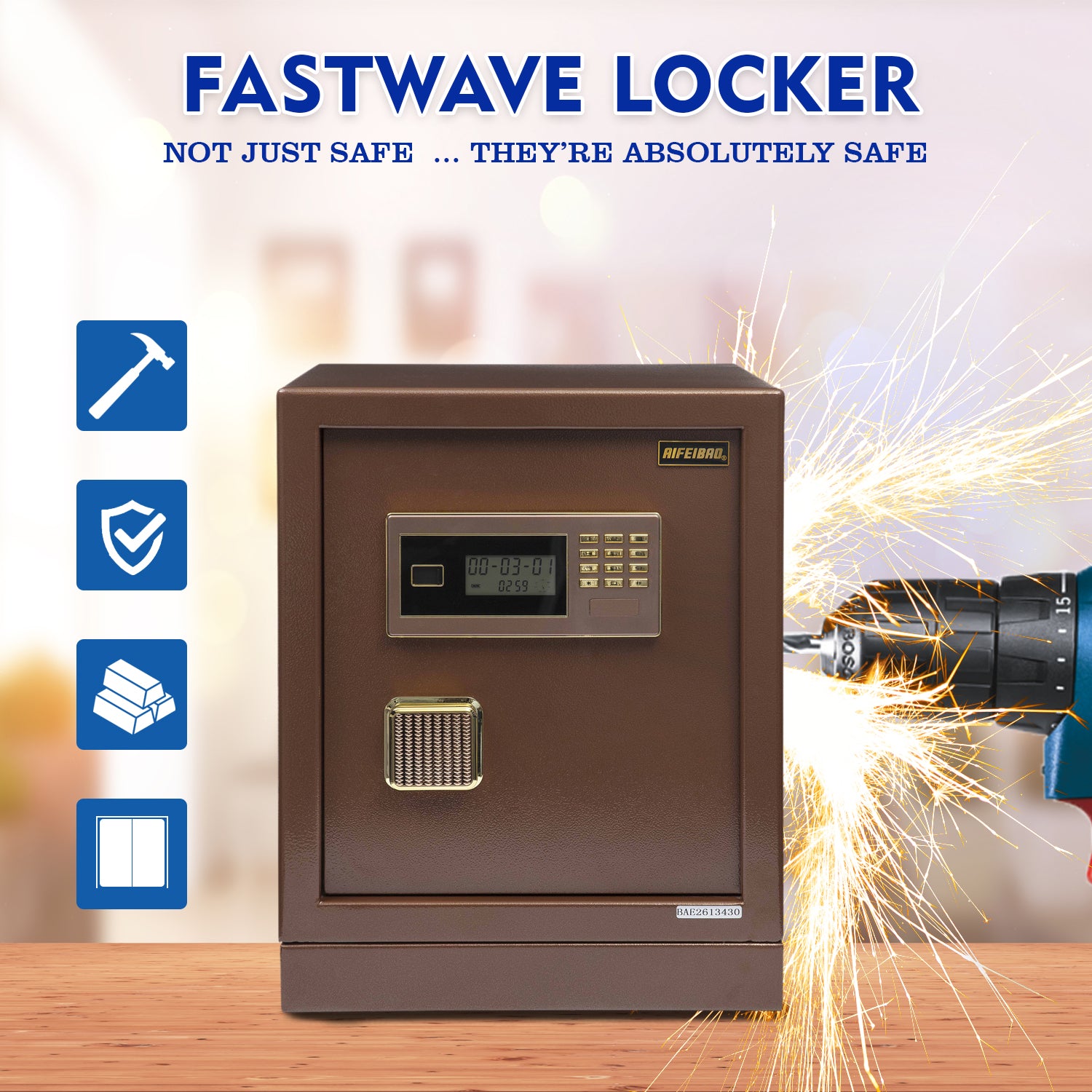 Digital Security Locker NW-KG-26 Golden Key