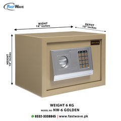 Digital Security Locker NW-KG-6 Golden
