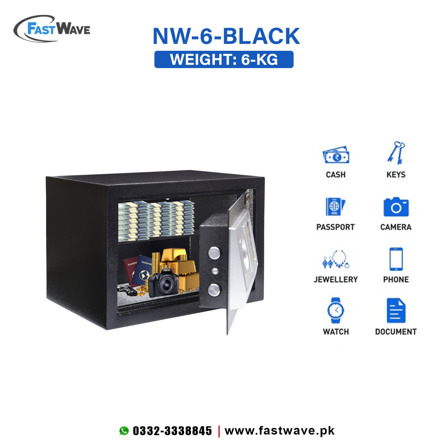 Digital Security Locker NW-KG-6 BLACK