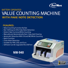 Battery Operated Cash Counting Machine NW-940B..