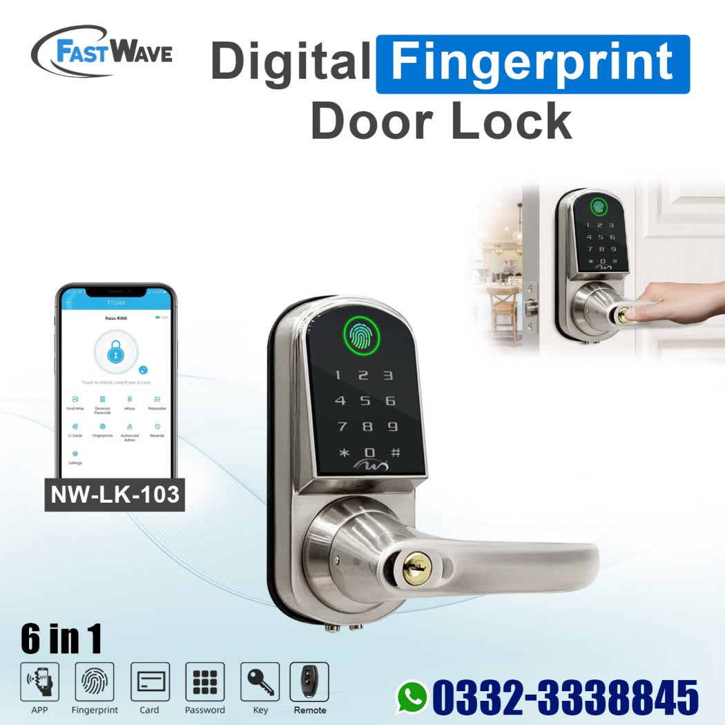 Digital Smart Door Lock LK-103 With Fingerprint