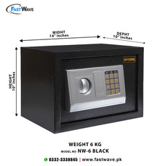 Digital Security Locker NW-KG-6 BLACK