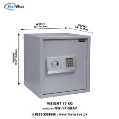Digital Security Locker NW-KG-17 Metallic Gray